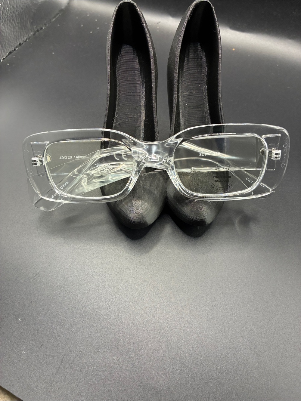 Clear Rectangle Women’s Fashion Eyeglasses - Transparent Frame